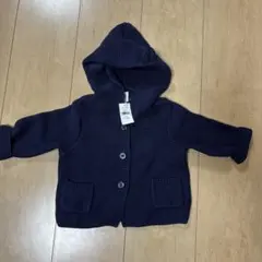 新品タグ付き　GAP baby くま耳ニットカーディガン ネイビー 6-12M