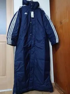 adidas　 jp4653 スーパーロング　ベンチコート　ネイビー　2xl