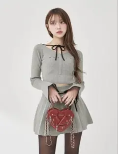 Darich グレー ニットセットアップ