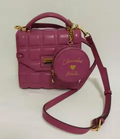 サマンサベガ チョコレート風バッグ ミニ ピンク Samantha Vega