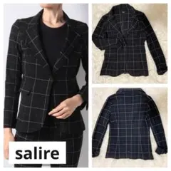 美品 サリア　ジャケット スーツ　チェック レディース