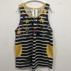 はらぺこあおむし エプロン 保育士 幼稚園教諭 ボーダー 星柄 介護エプロン