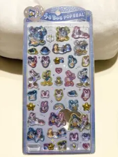 【正規品】うるちゅるポップシール ドナルド　デイジー　ディズニー