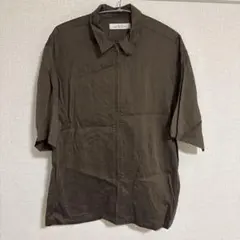 UNITED ARROWS ジップアップシャツ ブラウンのサムネイル