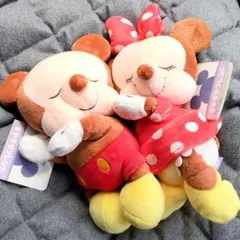 すやすやフレンド　ミッキーマウス　ミニーマウス　ぬいぐるみ