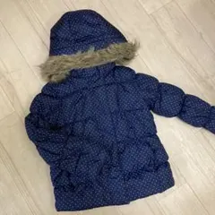 GapKids★フリース暖かフードファー付き中綿アウター＊120cm