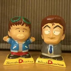 ダウンタウン フィギュア 貯金箱　お笑い芸人　平成　浜田雅功 松本人志 当時物・レトロ】ダウンタウン 浜田雅功 松本人志フィギュア 貯金箱 2