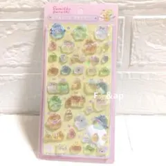 すみっこぐらし　ボンボンドロップシール　ピンク　1枚