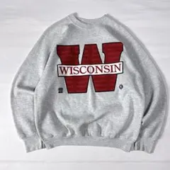 な*ん様 ヴィンテージ90sUSA製 WISCONSIN カレッジスウェット L