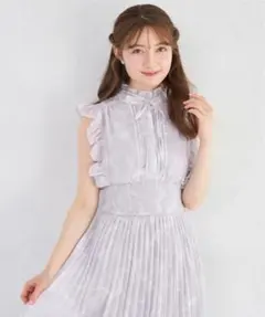 ♡新品tocco closetリボンプリントプリーツワンピース♡