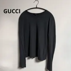 GUCCI 長袖 カットソー ロンT y2k 無地 グレー archiveのサムネイル