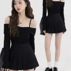 【新品未使用】インパン付き プリーツスカート