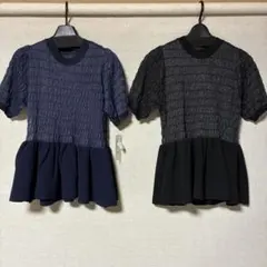 新品未使用タグ付き！！夏の新作◎ ネイビー＆ブラック　2枚セット