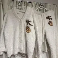 ジェラピケ ドーナツ カーディガン ズボン アイボリー 白 部屋着 パジャマ