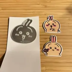 ちいかわ ミラーステッカー うさぎ 東京 鏡 ハチワレ まじかるちいかわ