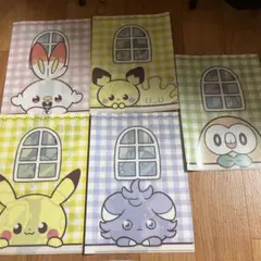 ポケットモンスタークリアファイル５枚セット②