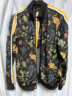 【ボトム未使用】ZARA ジャージ　セットアップ　L 虎柄　蛇柄　ザラのサムネイル