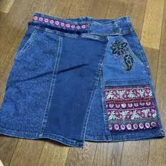 Desigual 刺繍デザイン デニムミニスカートのサムネイル