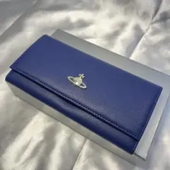新品 Vivienne Westwood ブルー 長財布 お上品なカラー