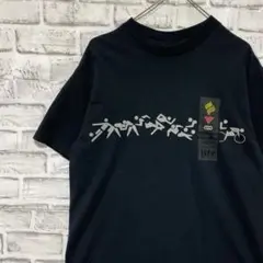 USA製90sヴィンテージTシャツ！シングルステッチ　ブラック半袖古着　M17