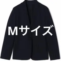新品　AOKI アオキ ポンチ　ノーカラー　ジャケット　黒 レディース　Mのサムネイル