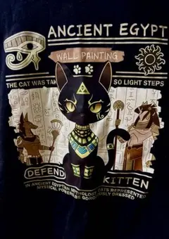 黒猫大きなTシャツ＆ Levi's黒T半袖 XL 2枚＆長袖3L／4枚セットのサムネイル