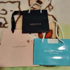 ショップ袋3点セット JILLSTUART AGATHA Samantha