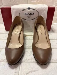 #PRADA プラダ パンプス ブラウン ヒール レディース#24cmのサムネイル