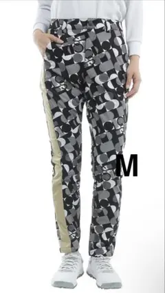 【M】 ルコックスポルティフ ゴルフ パンツ 総柄 レディース