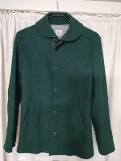 美品☆TAKEO KIKUCHIタケオキクチ メンズコートLサイズ 色グリーン
