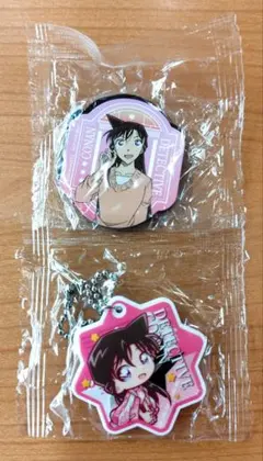 名探偵コナン×くら寿司 マグネットシート・ラバーチャーム 毛利蘭2点セット