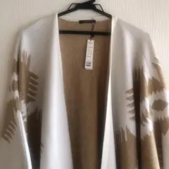 幾何学模様 ポンチョ・ケープコート 13000円→11000円