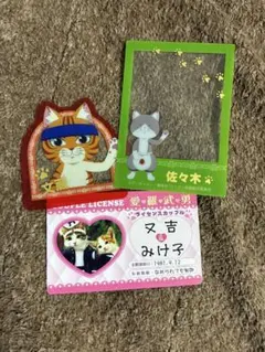 猫 カード ラーメン赤猫 3点セット なめ猫