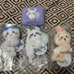 ちいかわ　ぬいぐるみシュシュ3種&ミニポーチ　セット