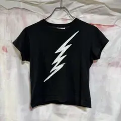 agnès b. 稲妻プリント 短丈Tシャツ フランス製 archive - メルカリ
