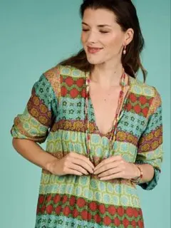 ZARA ボヘミアン エスニック ロングワンピース