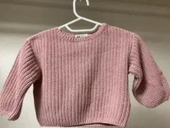 【大幅値引き】　キッズ服、H&M ピンク ニットセーター 90 1歳半　2歳