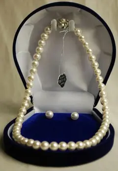 ❤気品❤天然貝パールネックレス＆ピアスorイヤリングセット新品・未使用