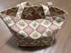 花柄トートバッグ ピンク系