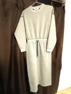 AZUL グレー 長袖ワンピース