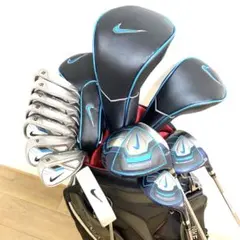 良品☆NIKEナイキ ゴルフクラブ 本格フルセット☆メンズ初心者キャディバッグ付のサムネイル