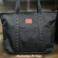 マンハッタンポーテージ トートバッグ キャンバス　ブラック