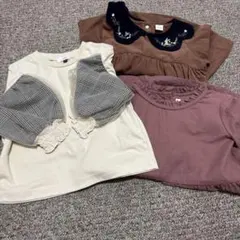 女の子　ワンピース　トップス　長袖　100