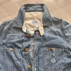 LEE デニムジャケット風ワンピース Sサイズ