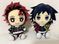 鬼滅の刃　竈門炭治郎　冨岡義勇 Chibiぬいぐるみ　2点