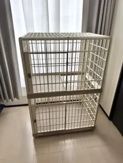 キャットケージ 2段 ホワイトのサムネイル