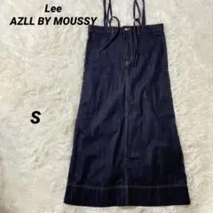 【美品か】　デニム ストラップ付きサロペット　ロングスカート　S