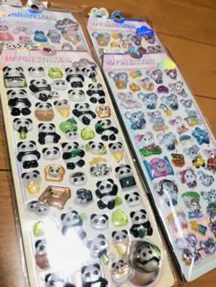 3D FAN STICKERS 立体シール　4枚セット