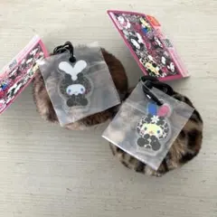 サンリオキャラクターズ　ギャルらび♡ファーチャーム　２点セット