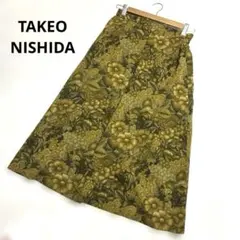 新品 TAKEO NISHIDA 総柄 台形ロングスカート アンティーク 花柄のサムネイル